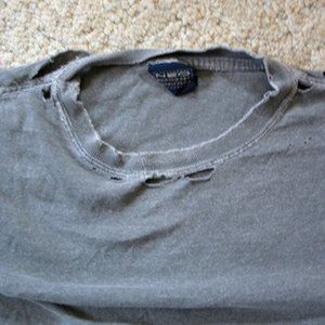 Old tee with paint stain